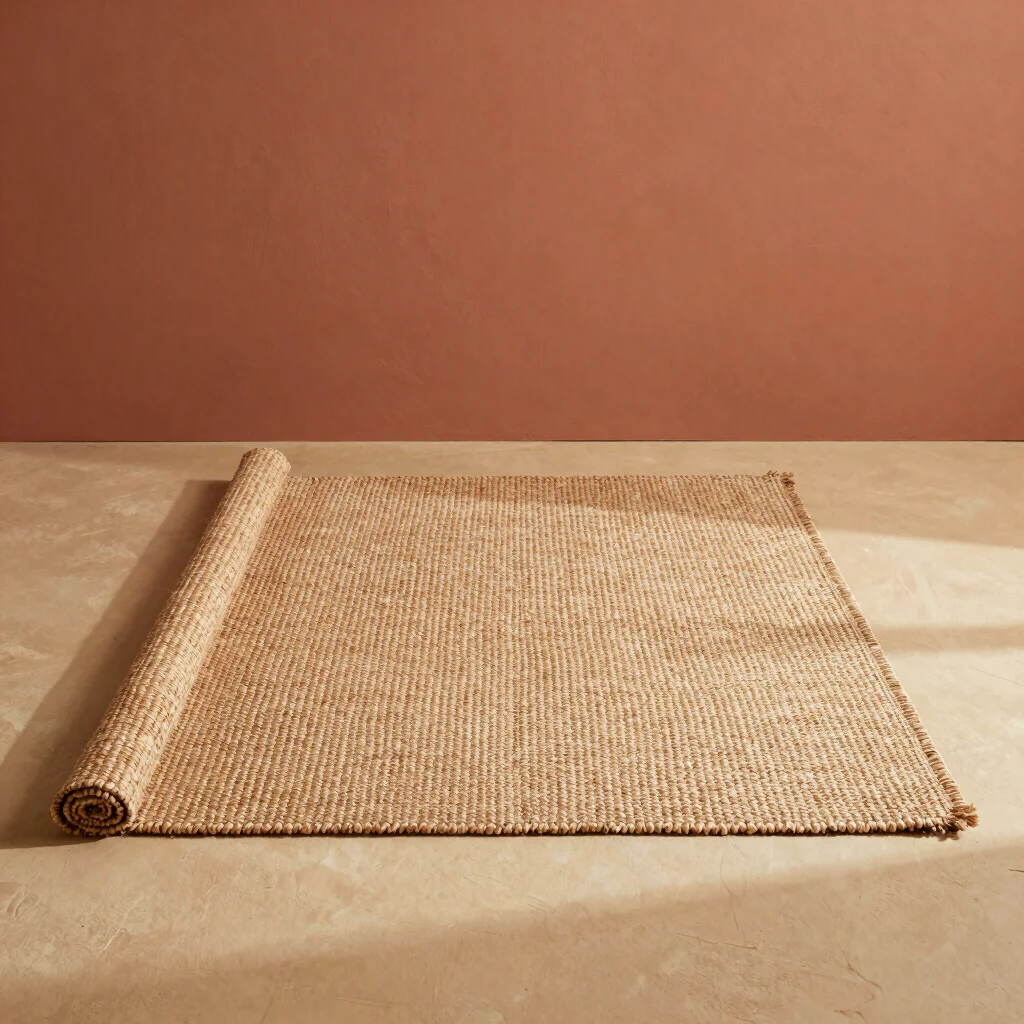 Woven Jute Accent Rug